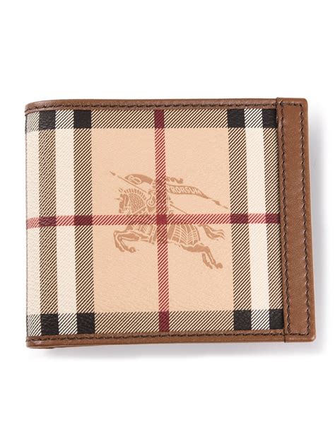 burberry wallet haymarket chec and leath bifold|burberry men's bifold wallet.